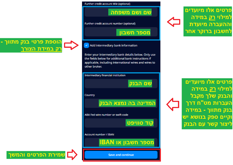 משיכת כספים — שלב 4