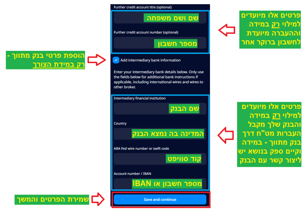 משיכת כספים — שלב 4